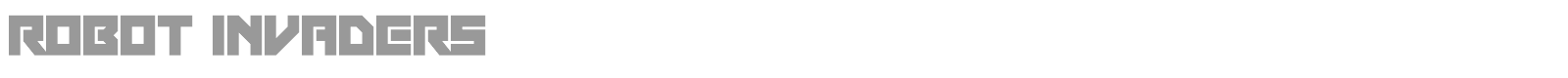 Robot Invaders font preview